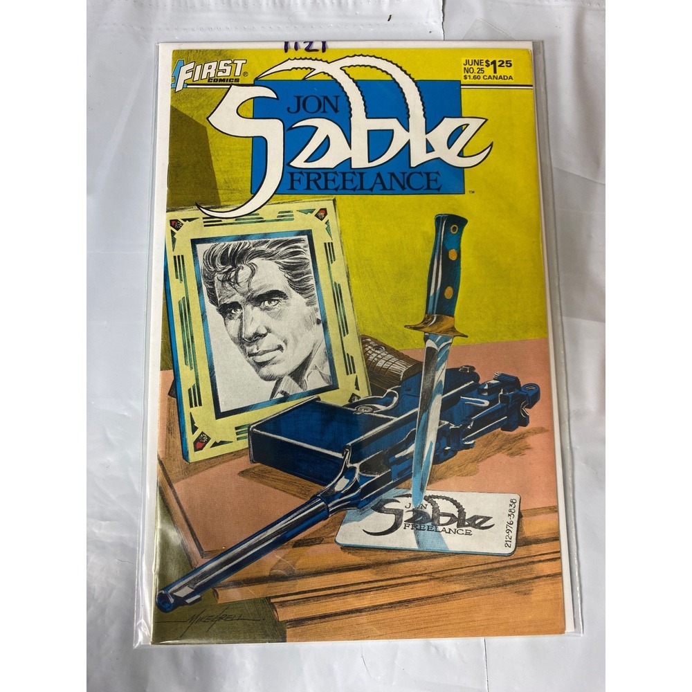 Jon Sable Freelance 25 June 1985 First Comics Mike Grell‎ Copper Age Comic Book